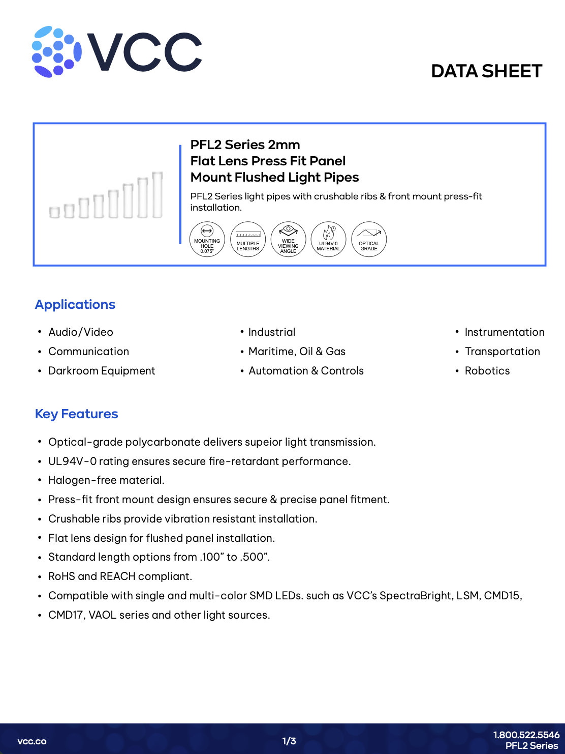 Rocker Switches datasheet